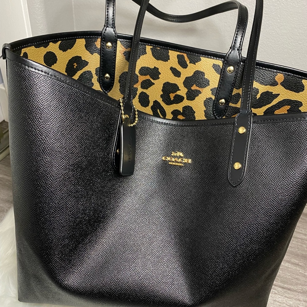 Coach | Leopard Reversible Tote